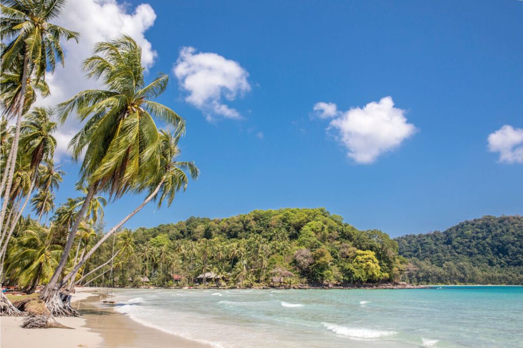 off-path-thailand-koh-kood-palm-trees Hidden gems Thailand island paradise Koh Kood beach with turquoise sea