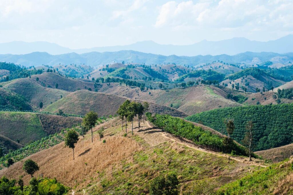 Nan Thailand mountain valley at sunrise hidden gem travel view