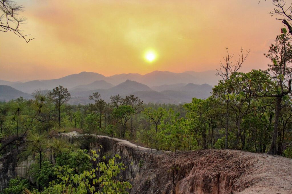 Pai Canyon at sunset — Northern Thailand hidden gem.