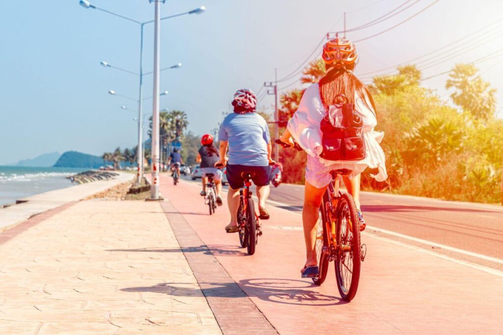 off-path-thailand-pranburi-cycling-beach-road Unique places in Thailand Phraya Nakhon Cave sunlight pavilion