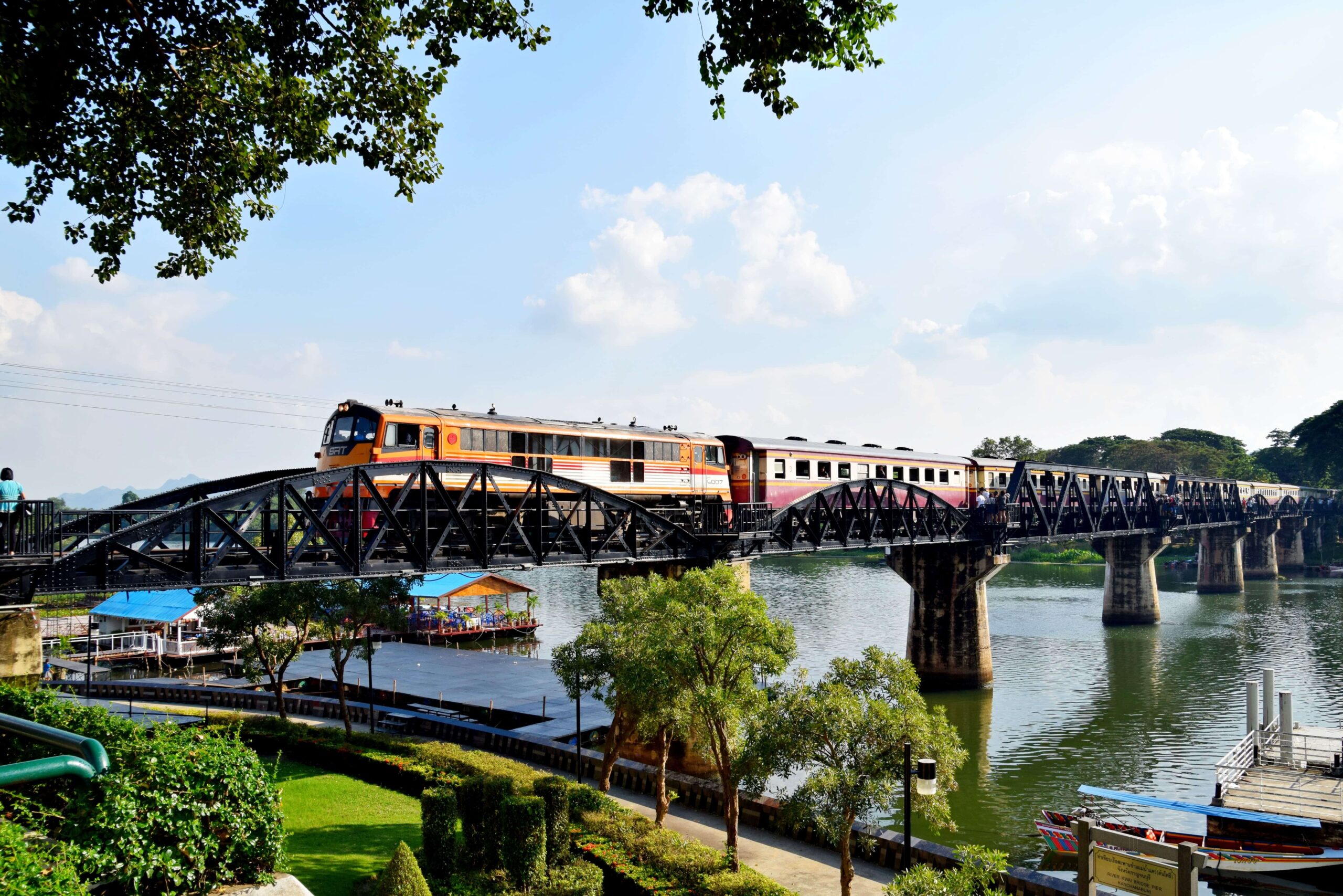 The Bridge over the River Kwai in Kanchanaburi