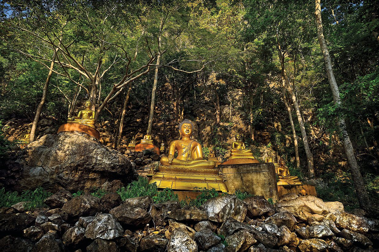 Sacred cave temple at Khao Ngu, Ratchaburi