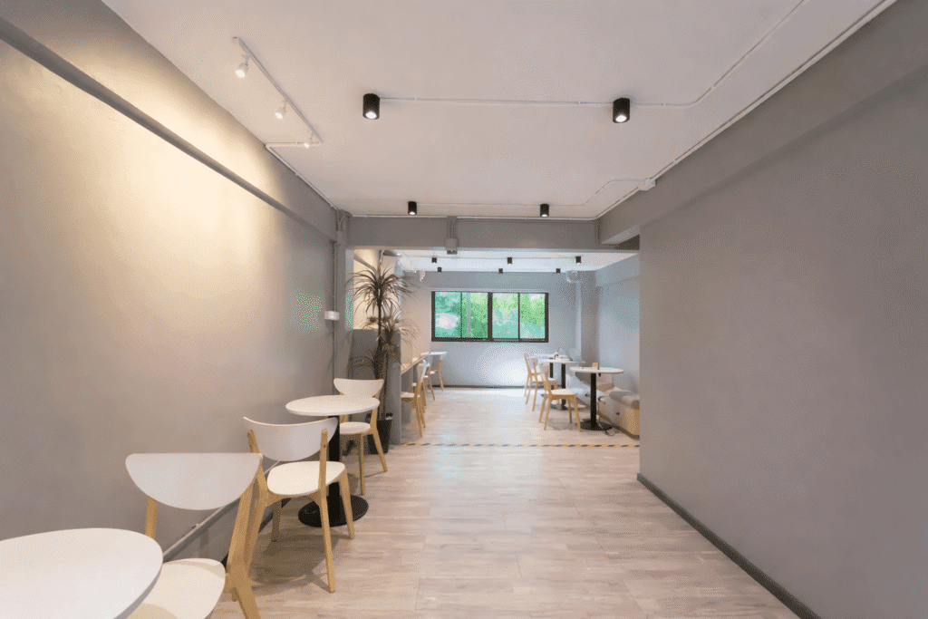 Playroom Cafe in Punnavithi with the upstairs coworking area for focus work and quiet 