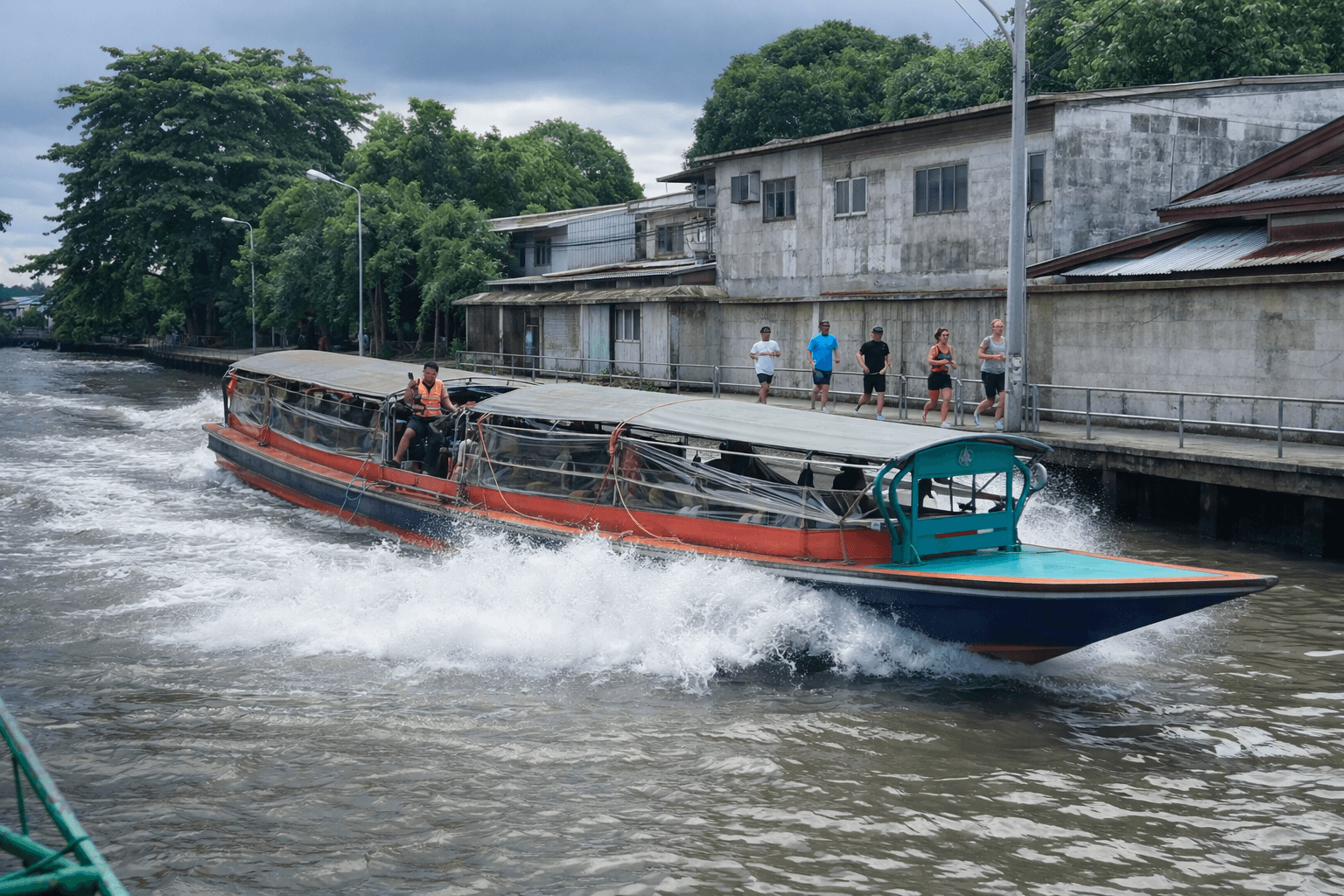 Bangkok canal walkway