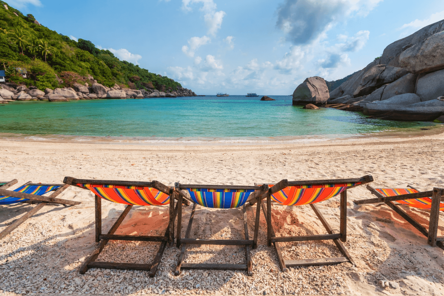Chiang Mai vs Phuket which is better weather: quiet island beach in Phuket during dry season