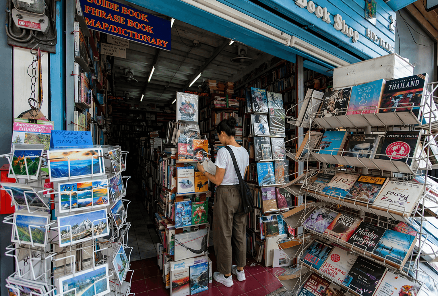 Used bookstore in Chiang Mai for a slower cultural morning