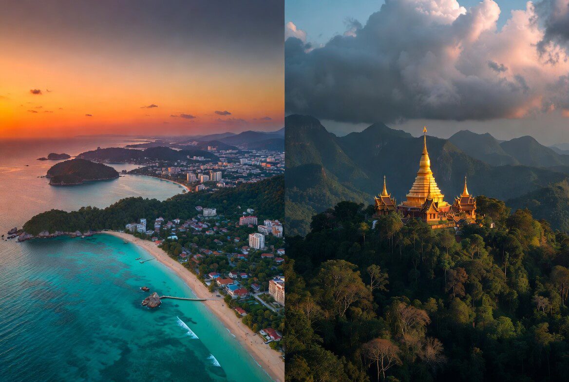 Chiang Mai vs Phuket which is better 2026: mountain and beach comparison