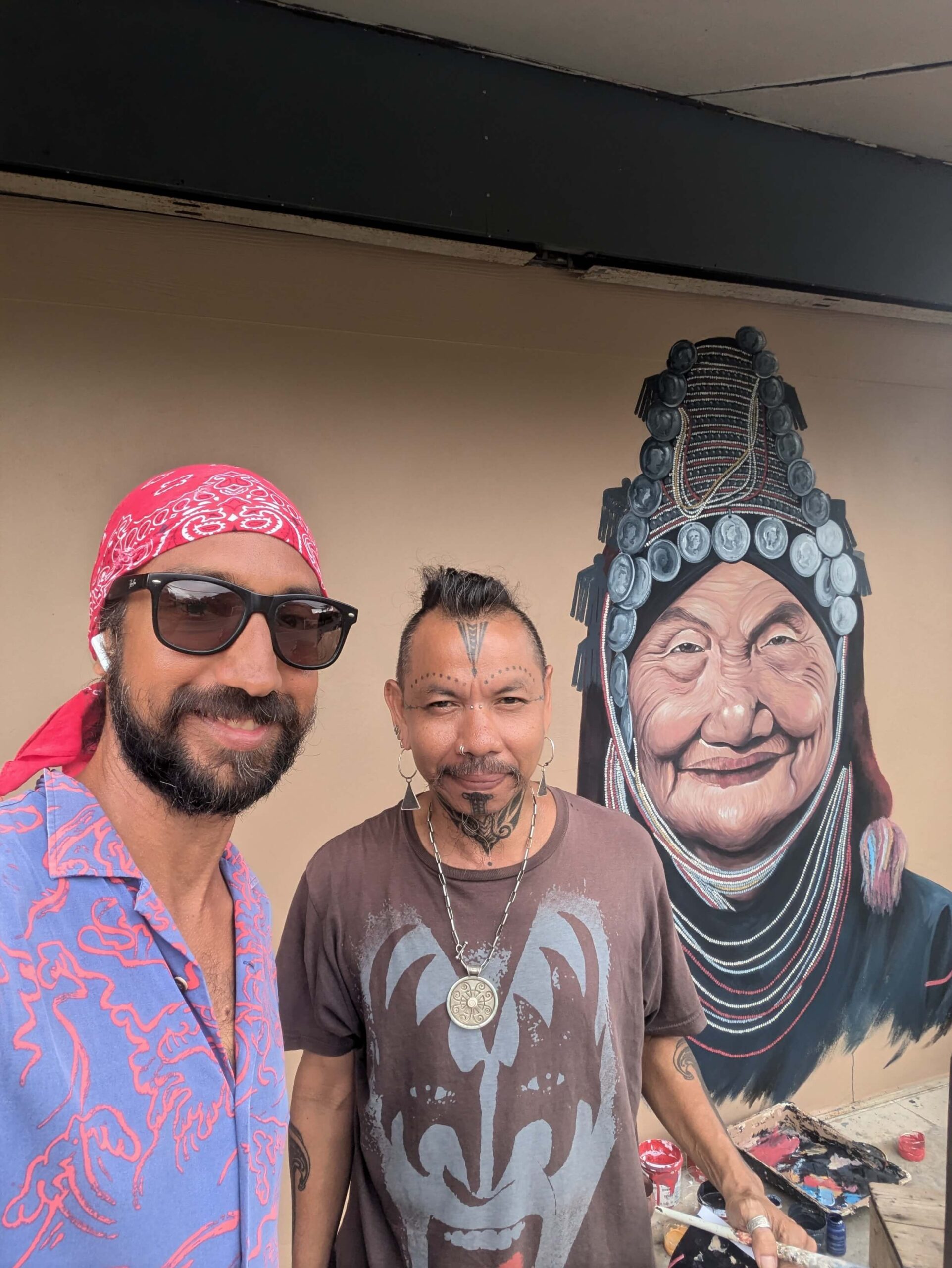 Dee, founder of Off Path Thailand, with a local friend while exploring northern Thailand destinations